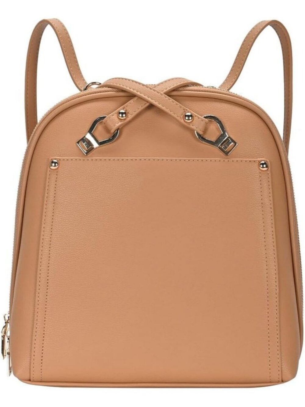 Stylish Vegan Leather Convertible Backpack Purse for Women | Daisy Design, Camel